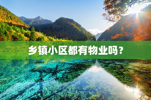 乡镇小区都有物业吗？