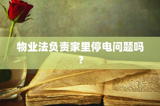 物业法负责家里停电问题吗？