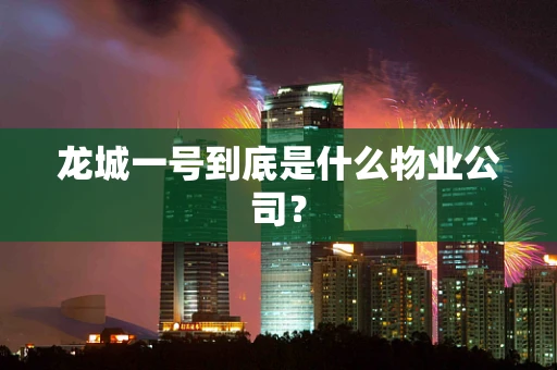 龙城一号到底是什么物业公司？