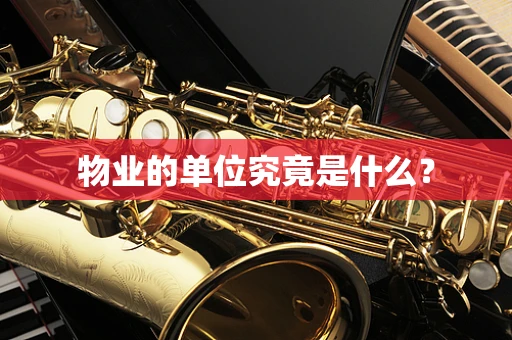 物业的单位究竟是什么？