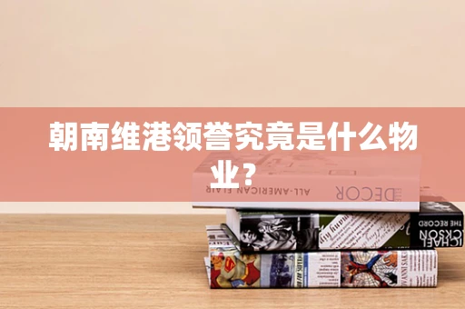 朝南维港领誉究竟是什么物业？