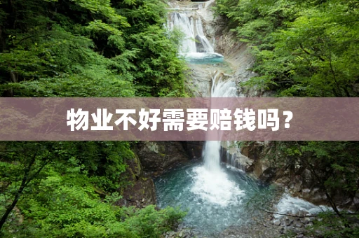 物业不好需要赔钱吗？