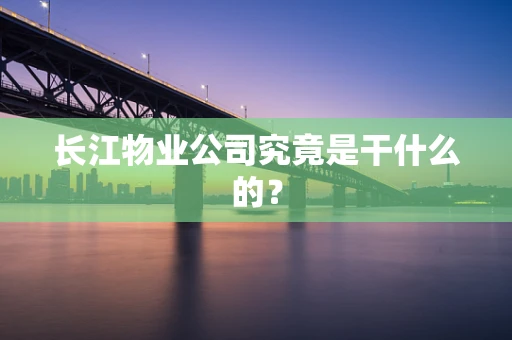 长江物业公司究竟是干什么的？