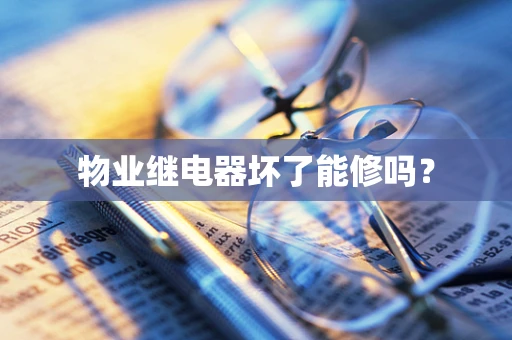 物业继电器坏了能修吗？