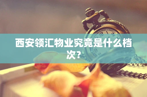 西安领汇物业究竟是什么档次？