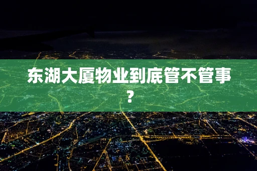 东湖大厦物业到底管不管事？