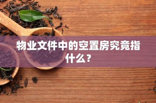 物业文件中的空置房究竟指什么？