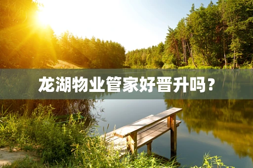 龙湖物业管家好晋升吗？