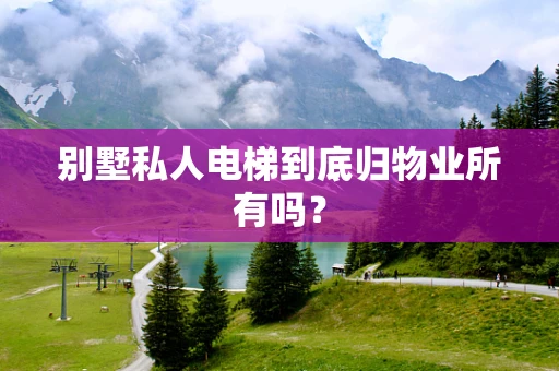 别墅私人电梯到底归物业所有吗？