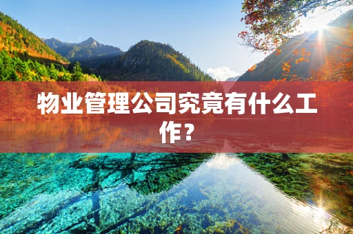 物业管理公司究竟有什么工作？