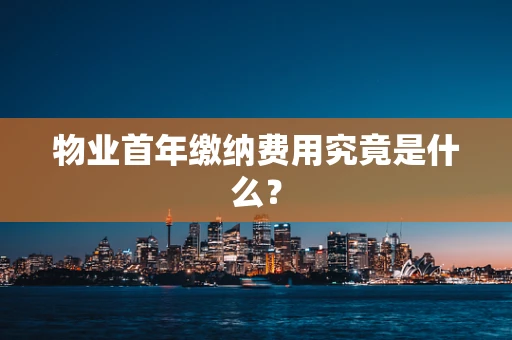 物业首年缴纳费用究竟是什么？
