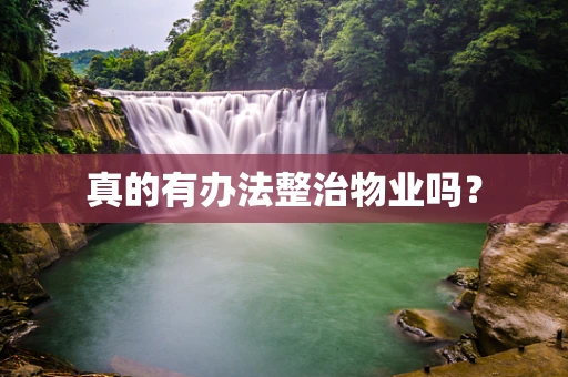 真的有办法整治物业吗？