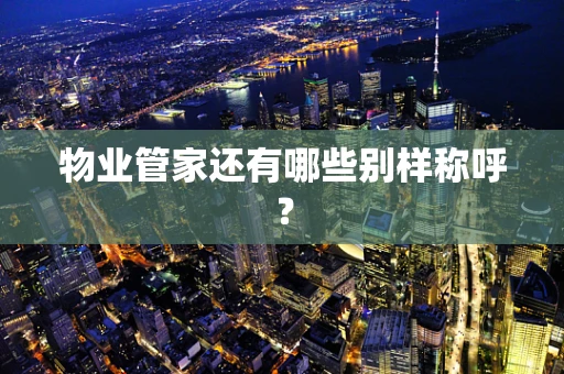 物业管家还有哪些别样称呼？
