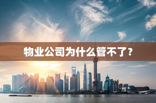 物业公司为什么管不了？