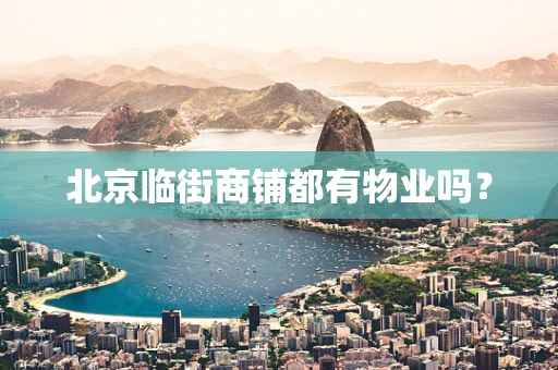 北京临街商铺都有物业吗？
