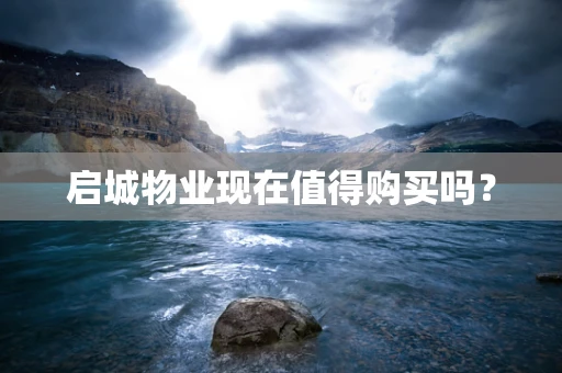 启城物业现在值得购买吗？