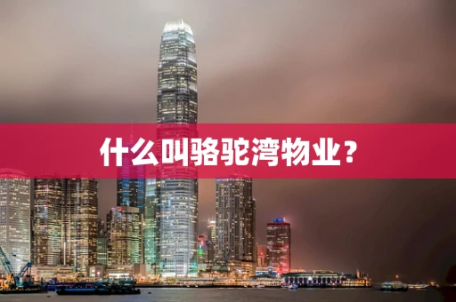 什么叫骆驼湾物业？