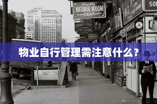 物业自行管理需注意什么？