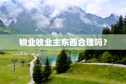 物业收业主东西合理吗？