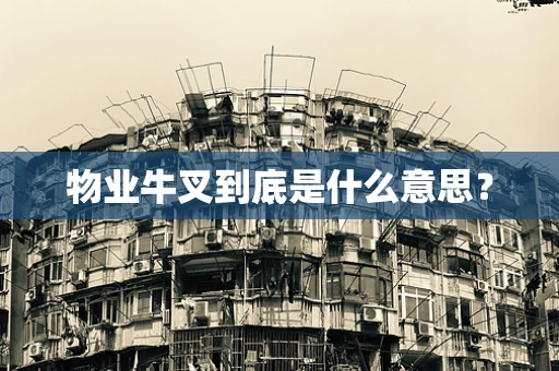 物业牛叉到底是什么意思？