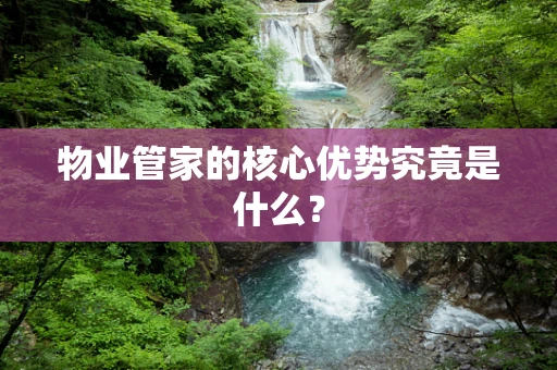 物业管家的核心优势究竟是什么？