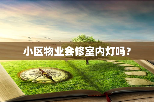 小区物业会修室内灯吗？