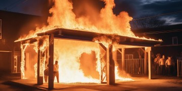 车棚着火，物业要赔偿吗？